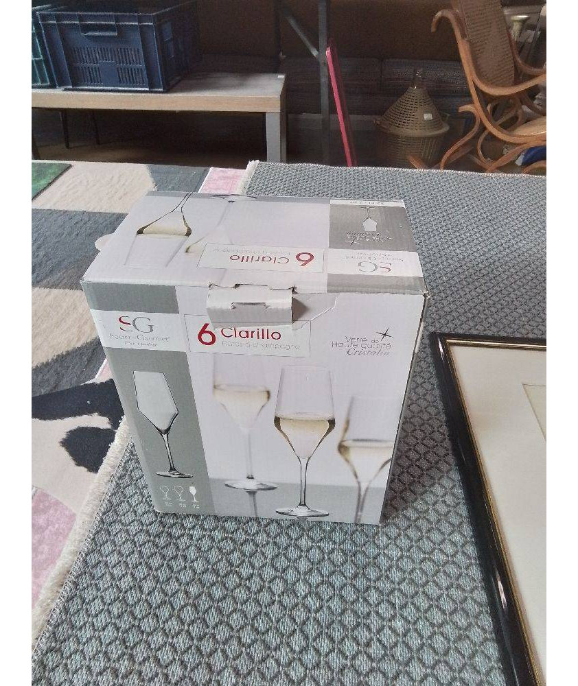 LOT DE 6 VERRE CHAMPAGNE 