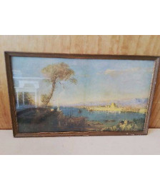 REPRÉSENTATION D’UNE BERGE ASIATIQUE ENCADRÉ 