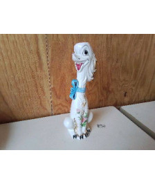 SOLIFLORE CHIEN EN CERAMIQUE 