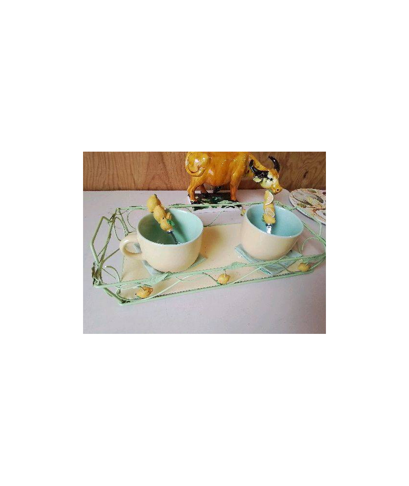 ENSEMBLE TASSES CITRON