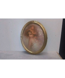 CADRE OVALE DORE HELCA 