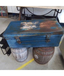 CAISSE METAL BLEUE