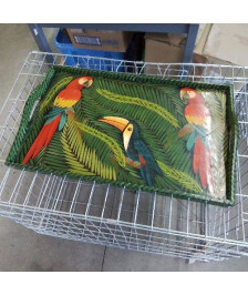 PLATEAU DECOR OISEAUX