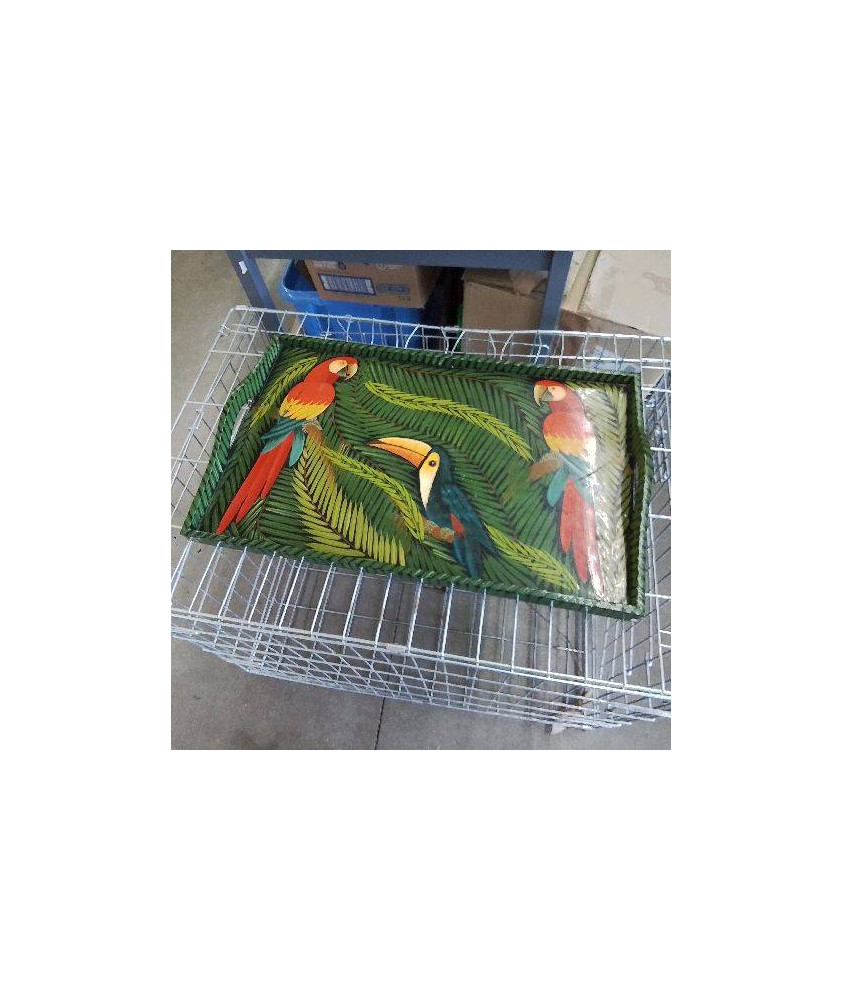 PLATEAU DECOR OISEAUX