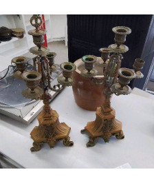 PAIRE DE CANDÉLABRES