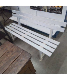 BANC PLASTIQUE BLANC