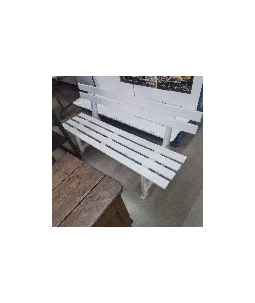 BANC PLASTIQUE BLANC