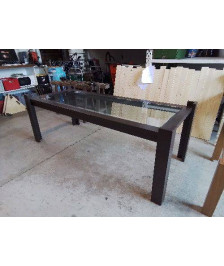 GRANDE TABLE DE SALLE A MANGER PLATEAU VERRE
