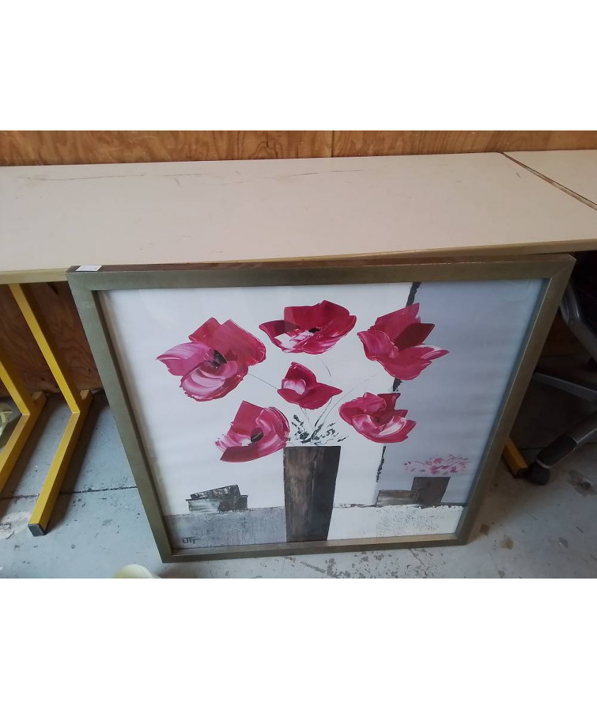 CADRE DECO MOTIF FLORAL 