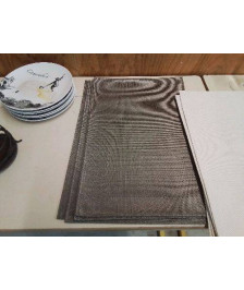 LOT DE 4 SET DE TABLE GRIS 