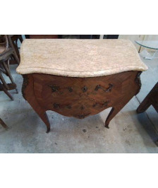 COMMODE STYLE LOUIS XV EN BOUS DE ROSE