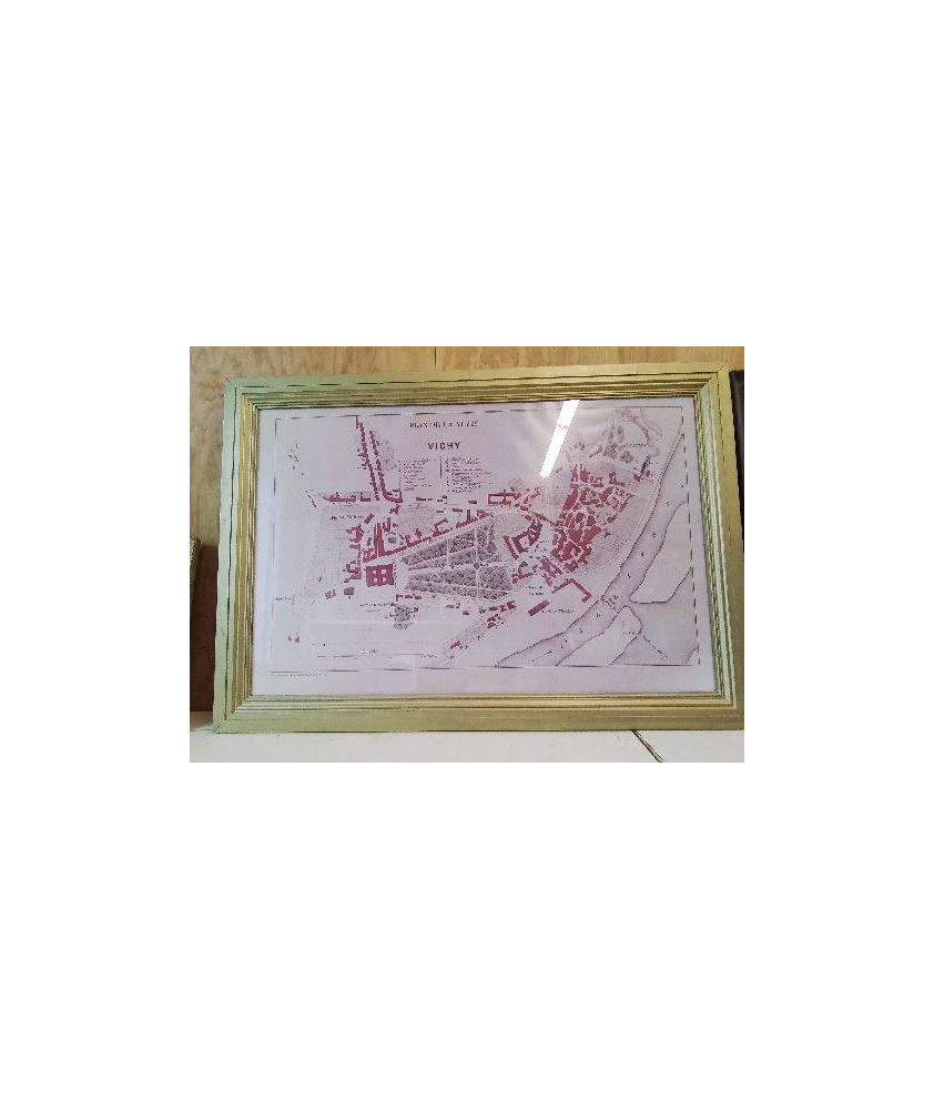 PLAN DE LA VILLE DE VICHY ENCADRE