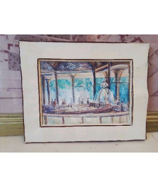 AQUARELLE REPRÉSENTANT LES THERMES DE C BOIBIEN