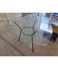 TABLE BASSE EN VERRE ANNEE 60