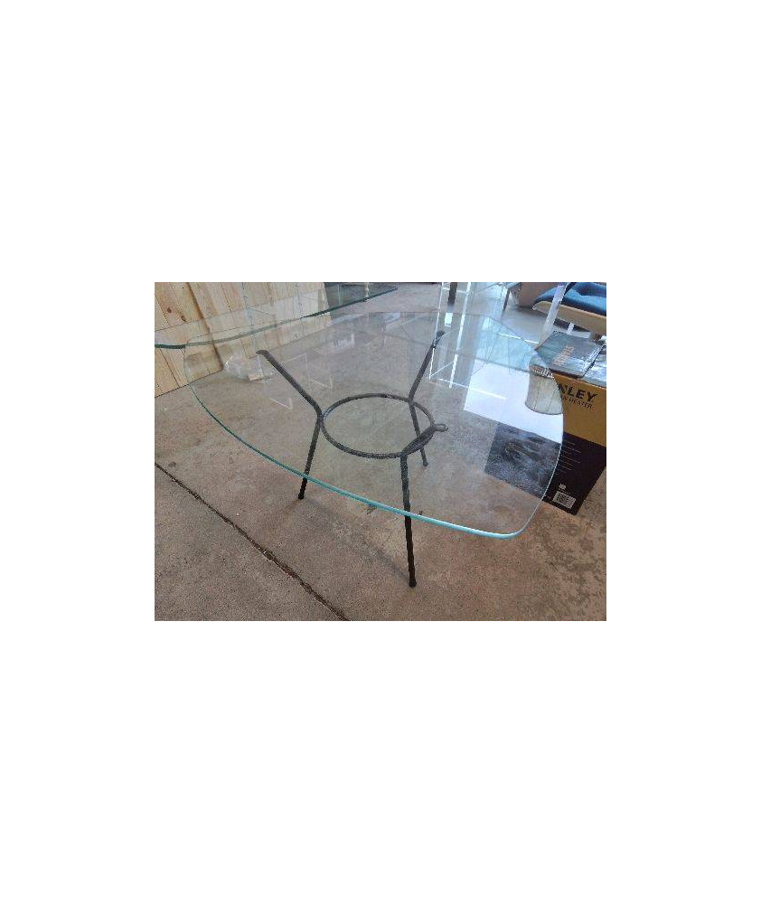 TABLE BASSE EN VERRE ANNEE 60