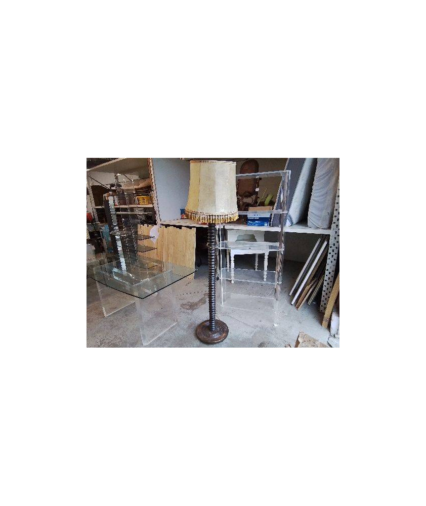 LAMPADAIRE BOIS TOURNÉ