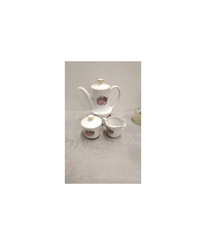 CAFETIÈRE + SUCRIER + POT A LAIT 