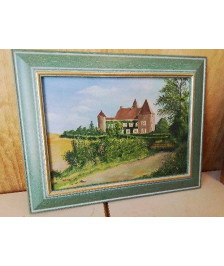 PEINTURE SUR TOILE D’UNE DEMEURE ANCESTRALE 