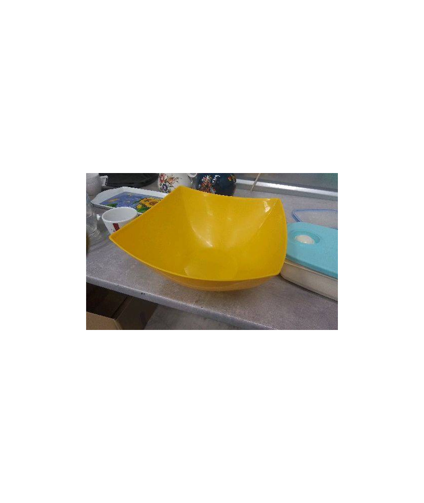 SALADIER PLASTIQUE JAUNE 