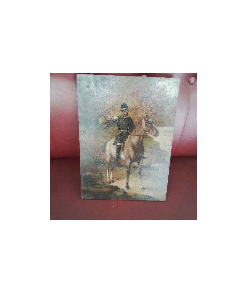 HUILE SUR PANNEAU XIX EME 