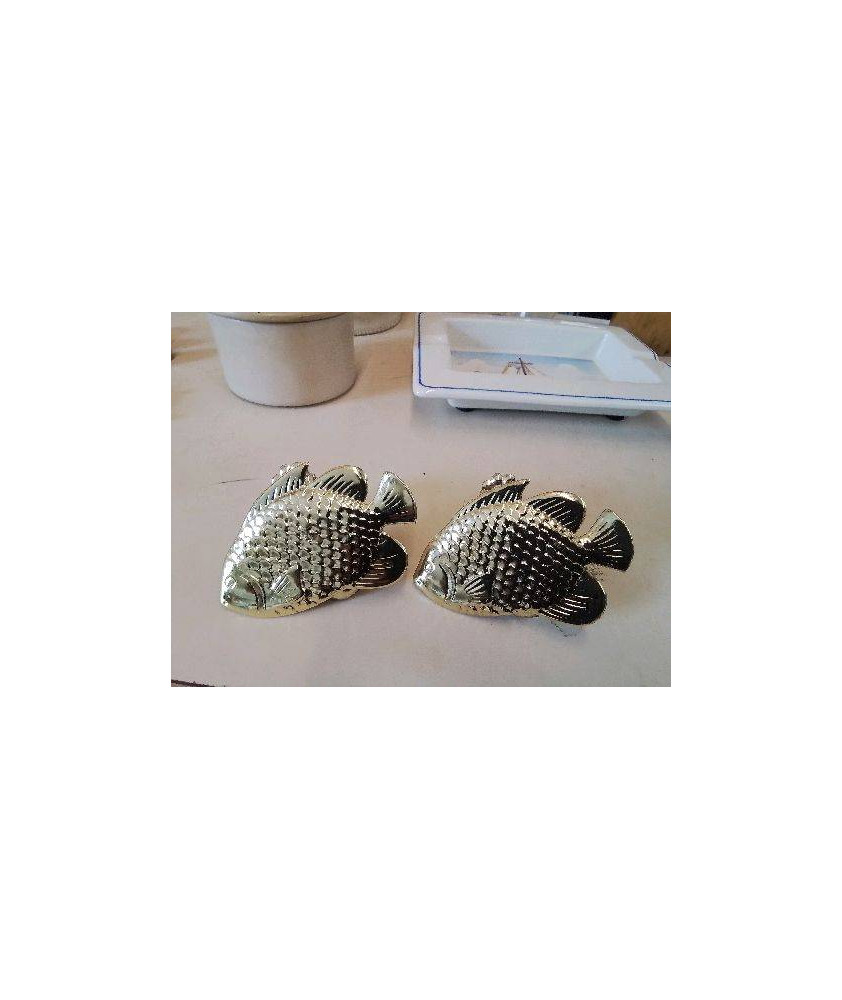 PAIRE DE PAINCE À RIDEAU POISSON 