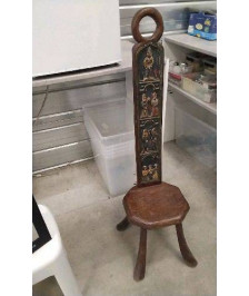 CHAISE BRUTALISTE- DOSSIER HAUT - CHEVALIERS 