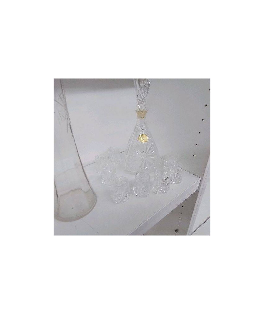 SERVICE CARAFE + 8 VERRES CRISTAL DE BAVIERE