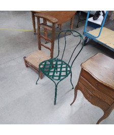 CHAISE METAL VERT 