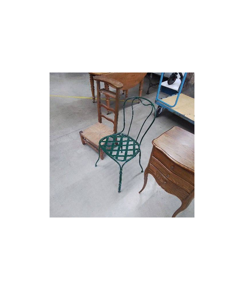 CHAISE METAL VERT 