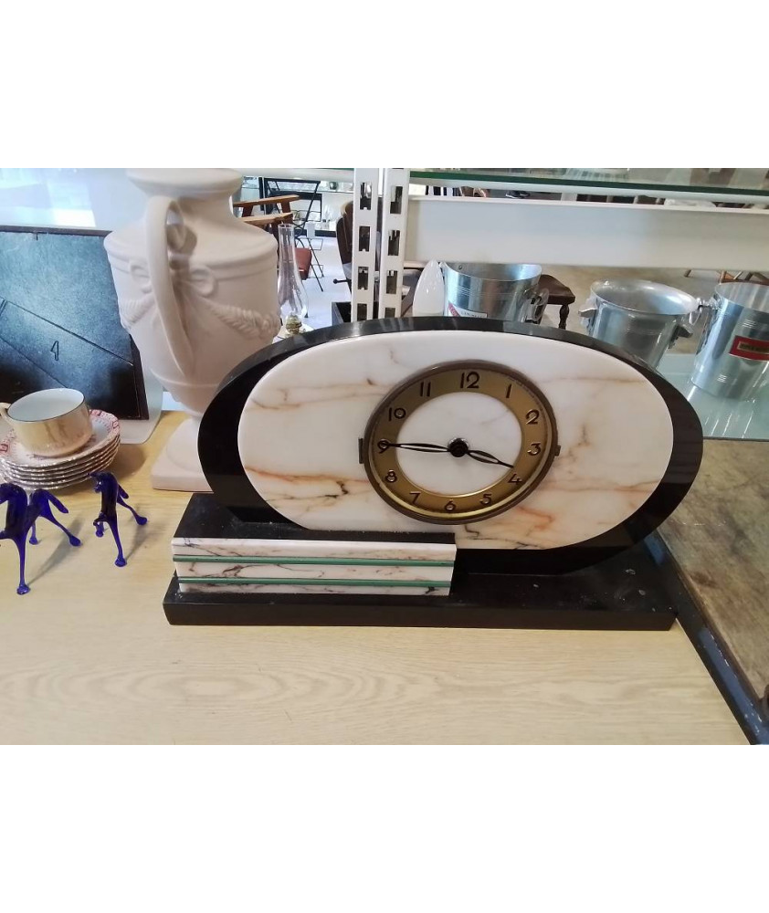HORLOGE ART DÉCO MARBRE