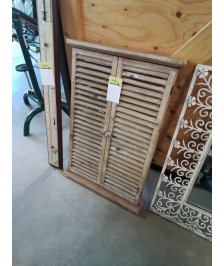 MIROIR BOIS 2 PORTES AJOURÉ 