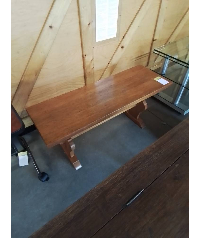 BANC CHÊNE CLAIR A ENTRETOISE 