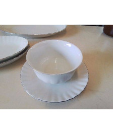 SAUCIÈRE BORDURE GRIS