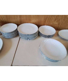 ASSIETTE BORDURE GRIS 