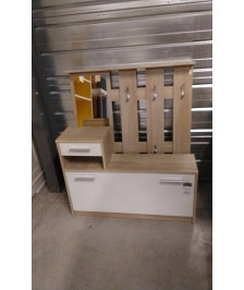 MEUBLE D’ENTREE POUR CHAUSSURES + PATERES
