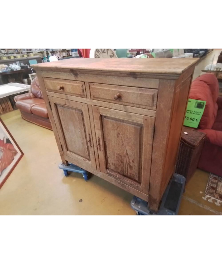 MEUBLE EN CHENE 2 PORTE+2 TIROIRE