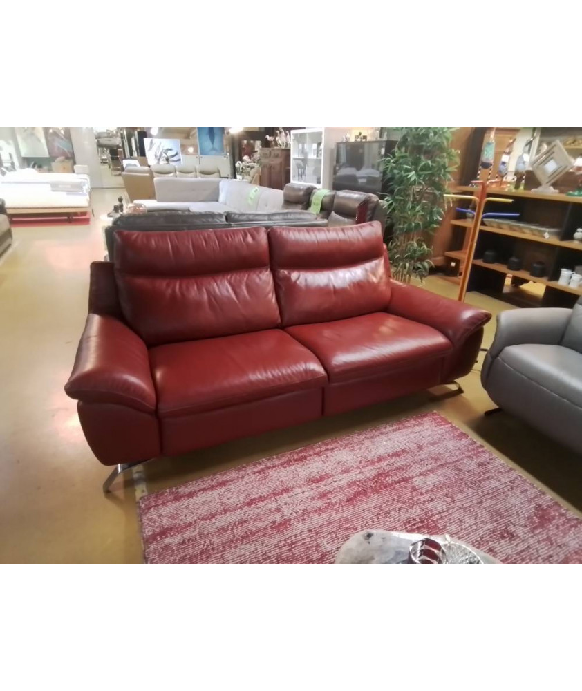 CANAPE 3 PLACES NATUZZI RELAX ELECTRIQUES CUIR 