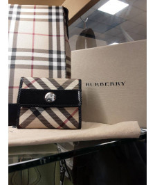 PORTEFEUILLE EN CUIR BURBERRY AVEC BOITE D\'ORIGINE 