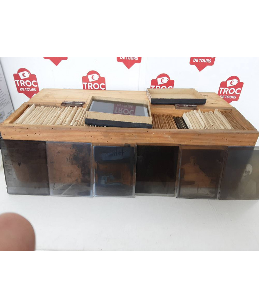 LOT PLAQUES PHOTO VERRE ENVIRON 200 