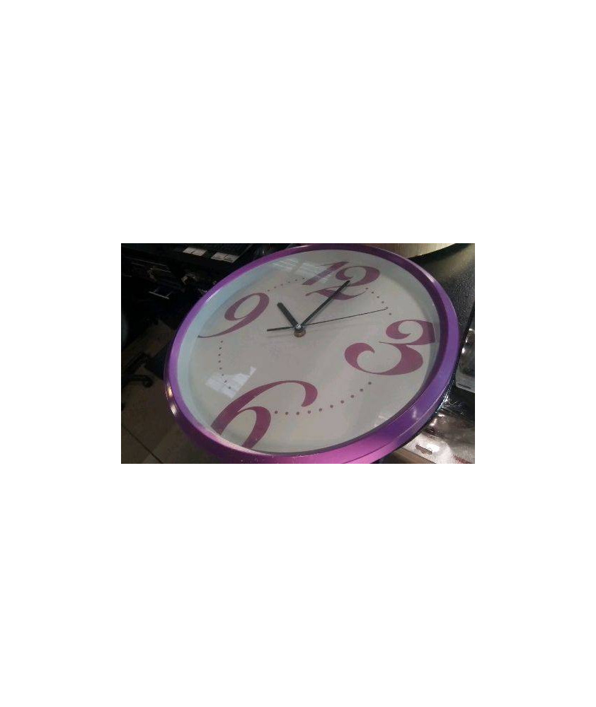 HORLOGE MURALE VIOLETTE 