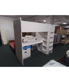 LIT MEZZANINE IKEA BLANC ET BLEU