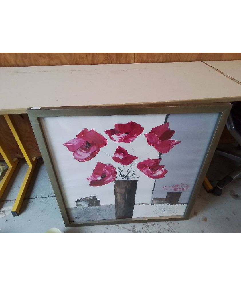 CADRE DECO MOTIF FLORAL 