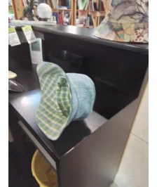 BOB TISSU BLEU VERT ECRU