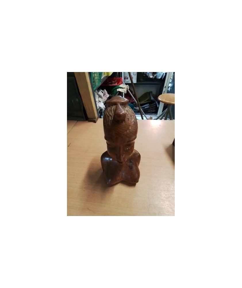 STATUETTE BUSTE FEMME AFRICAINE 