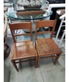 CHAISE D’ADMINISTRATION BOIS CLAIR ANNÉES 50