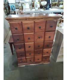 COMMODE TECK 20 TIROIRS 