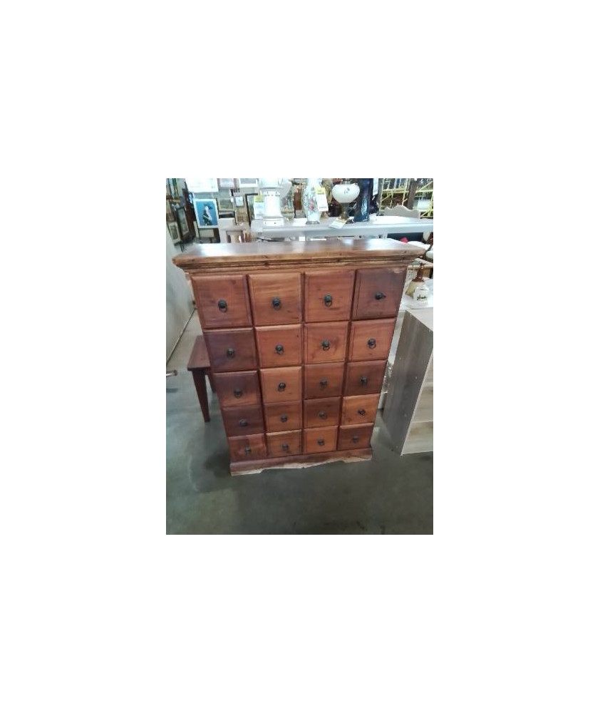 COMMODE TECK 20 TIROIRS 