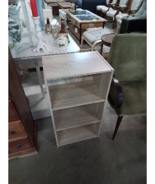 BIBLIOTHÈQUE BOIS CLAIR 3 NICHES 