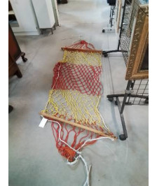 HAMAC CORDAGE ROUGE ET JAUNE 