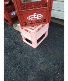 CASIER A BOUTEILLES RÉSINE ROSE CFP